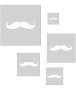 Sada šablón Fúzy 5ks ST494